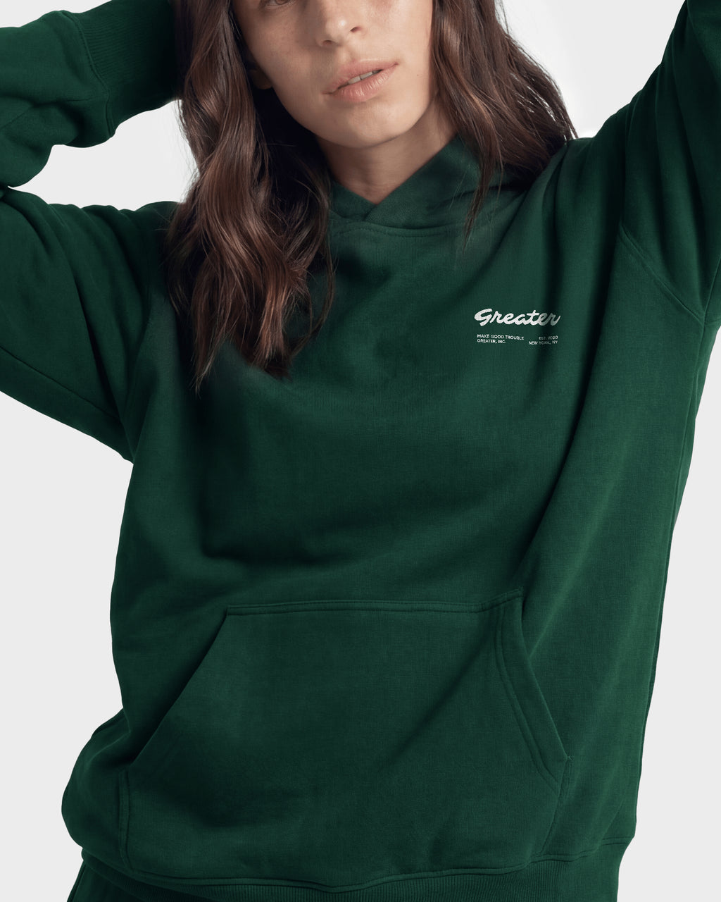 Greater Unisex Hoodie in Green