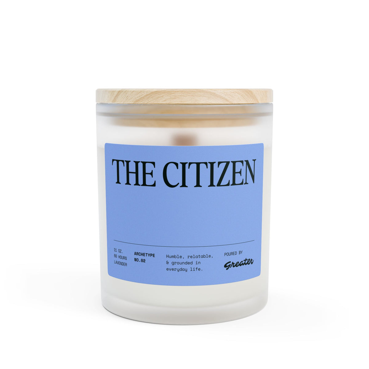 The Citizen Frosted Glass Candle