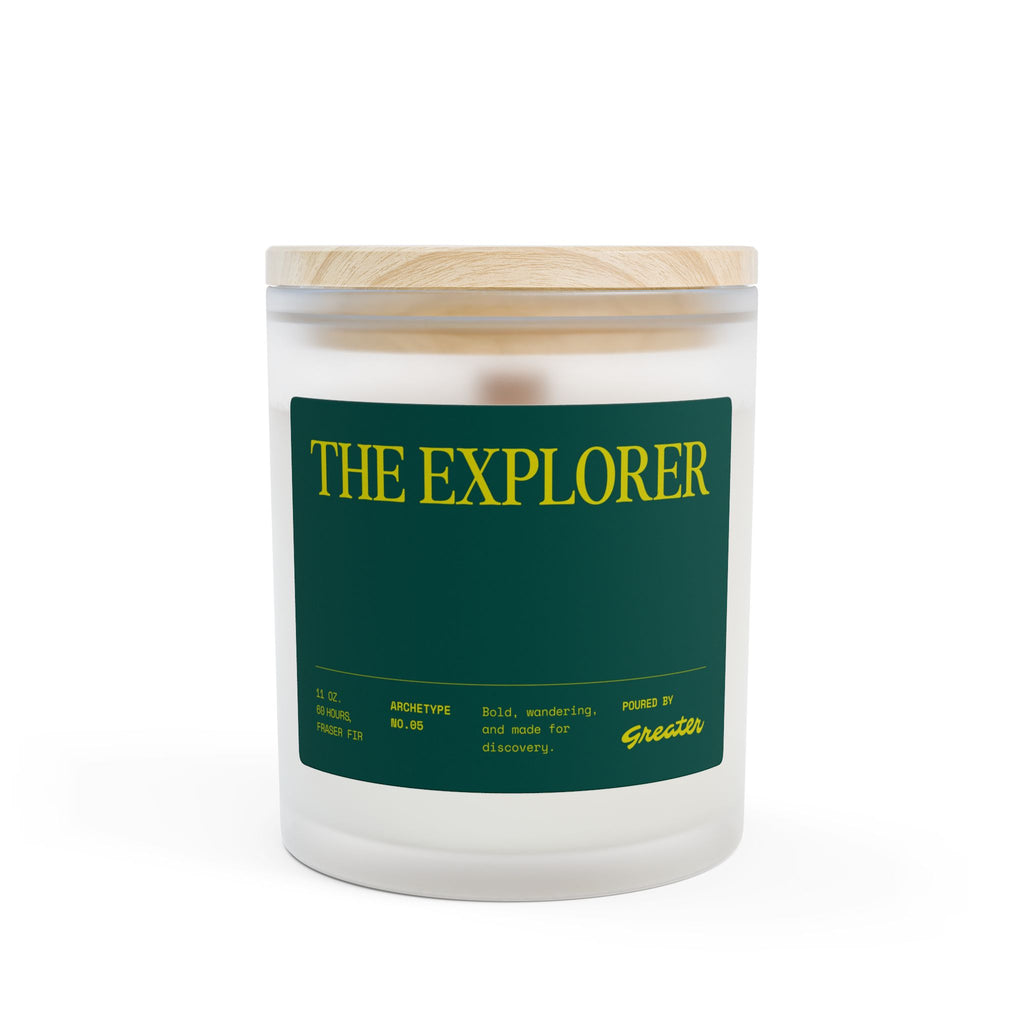 The Explorer Frosted Glass Candle