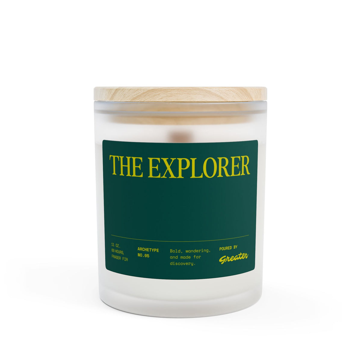 The Explorer Frosted Glass Candle