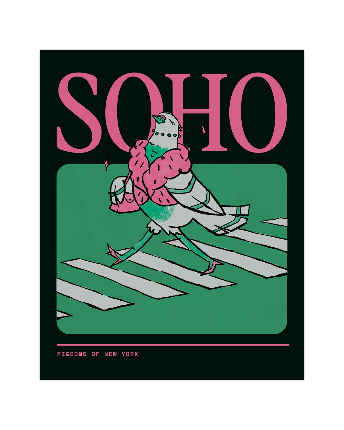SOHO Pigeon Poster