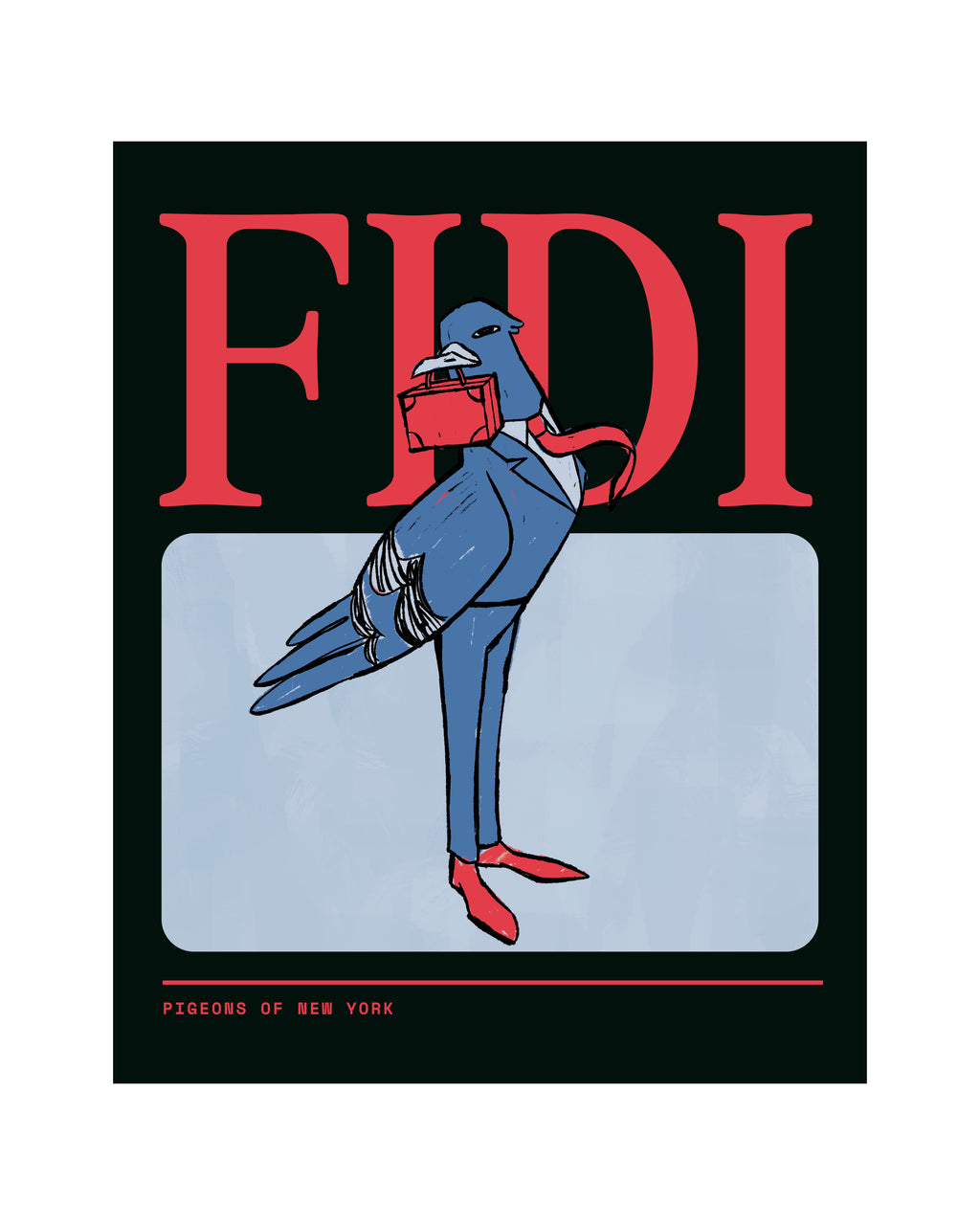 FiDi Pigeon Poster