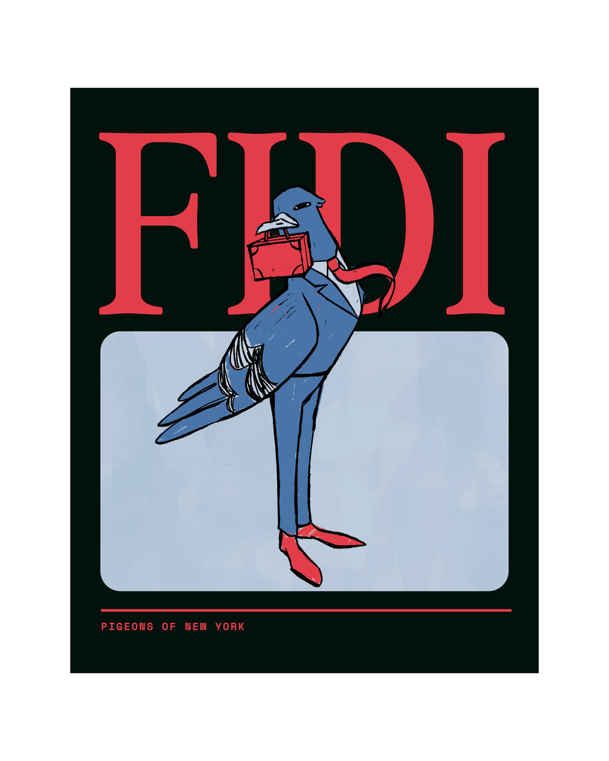 FiDi Pigeon Poster
