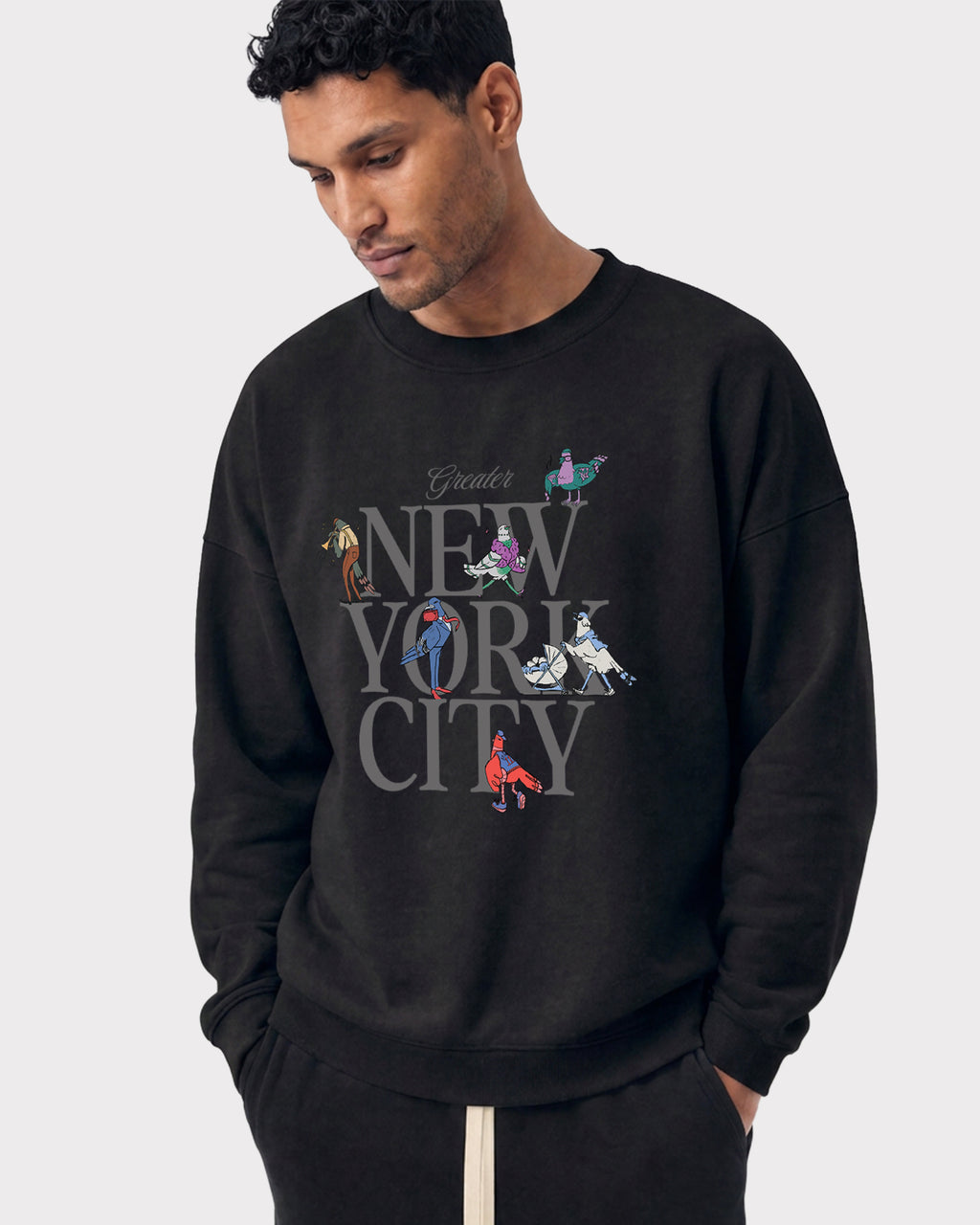 Birds on the Block Crewneck Sweatshirt