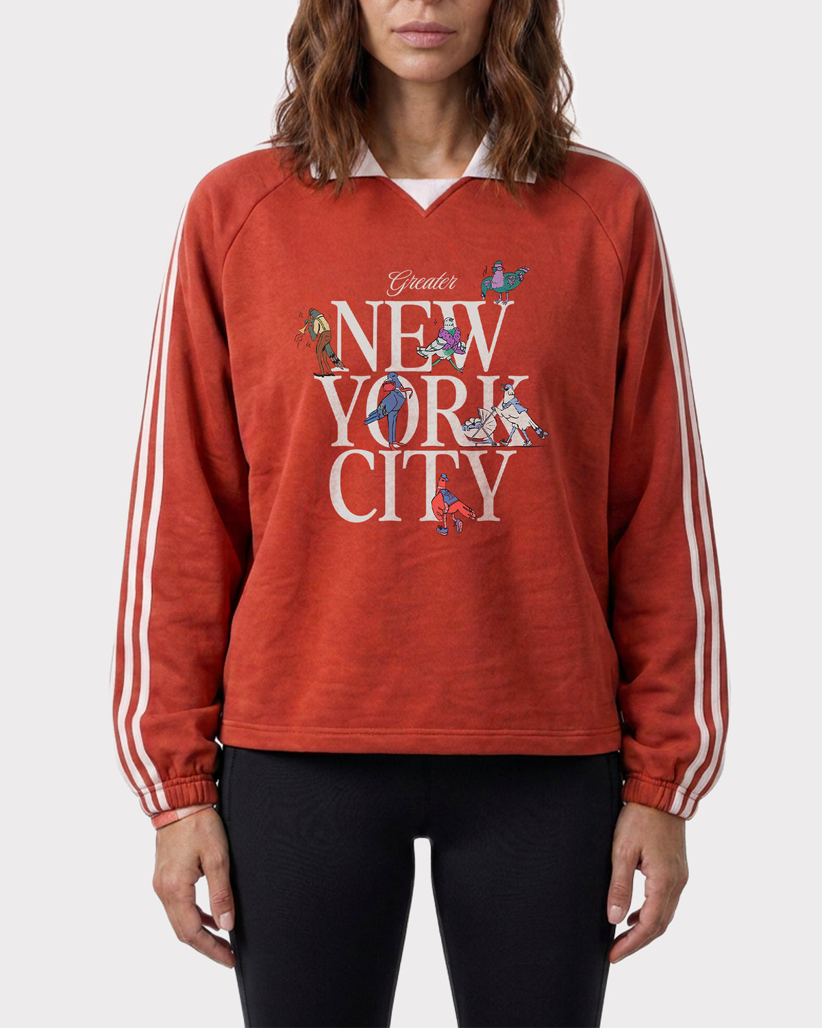 Birds on the Block Collar Sweatshirt