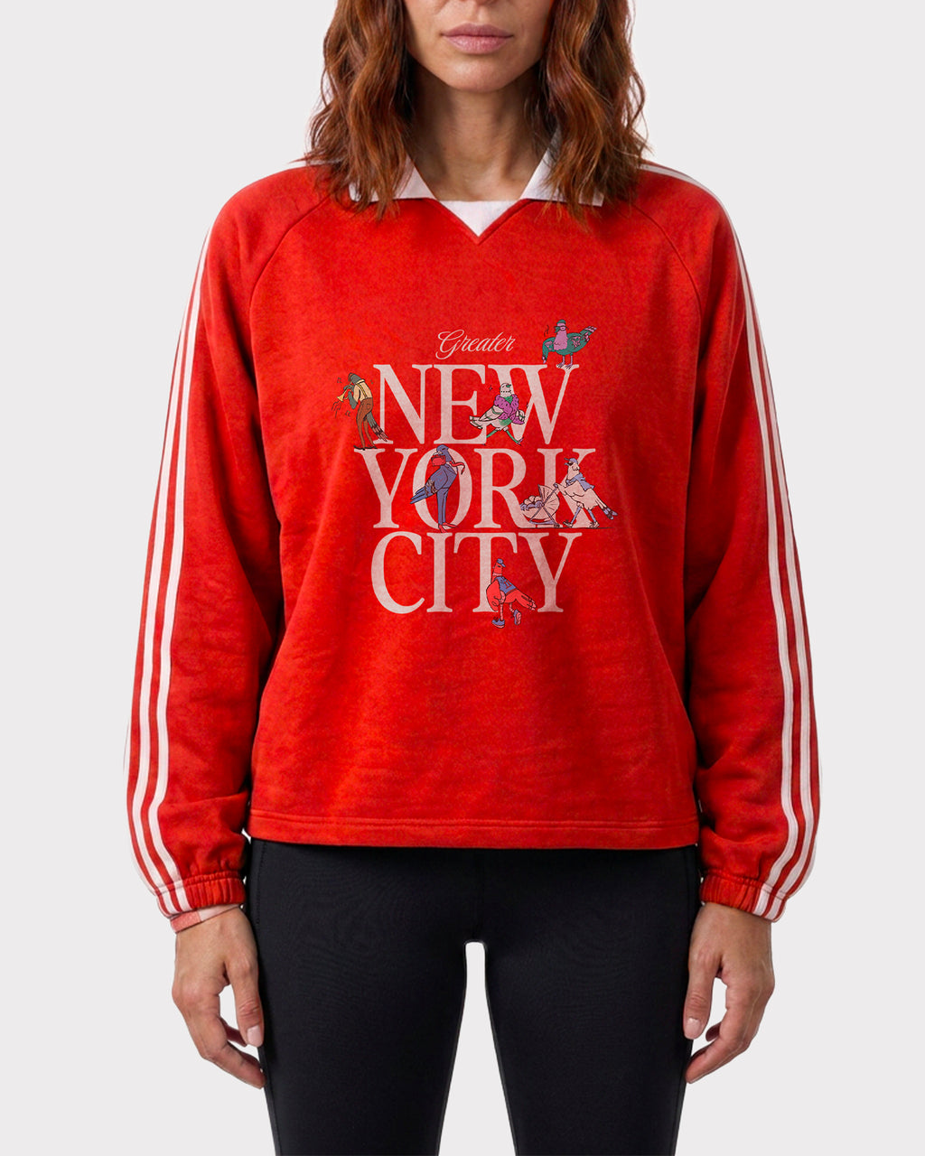 Birds on the Block Collar Sweatshirt
