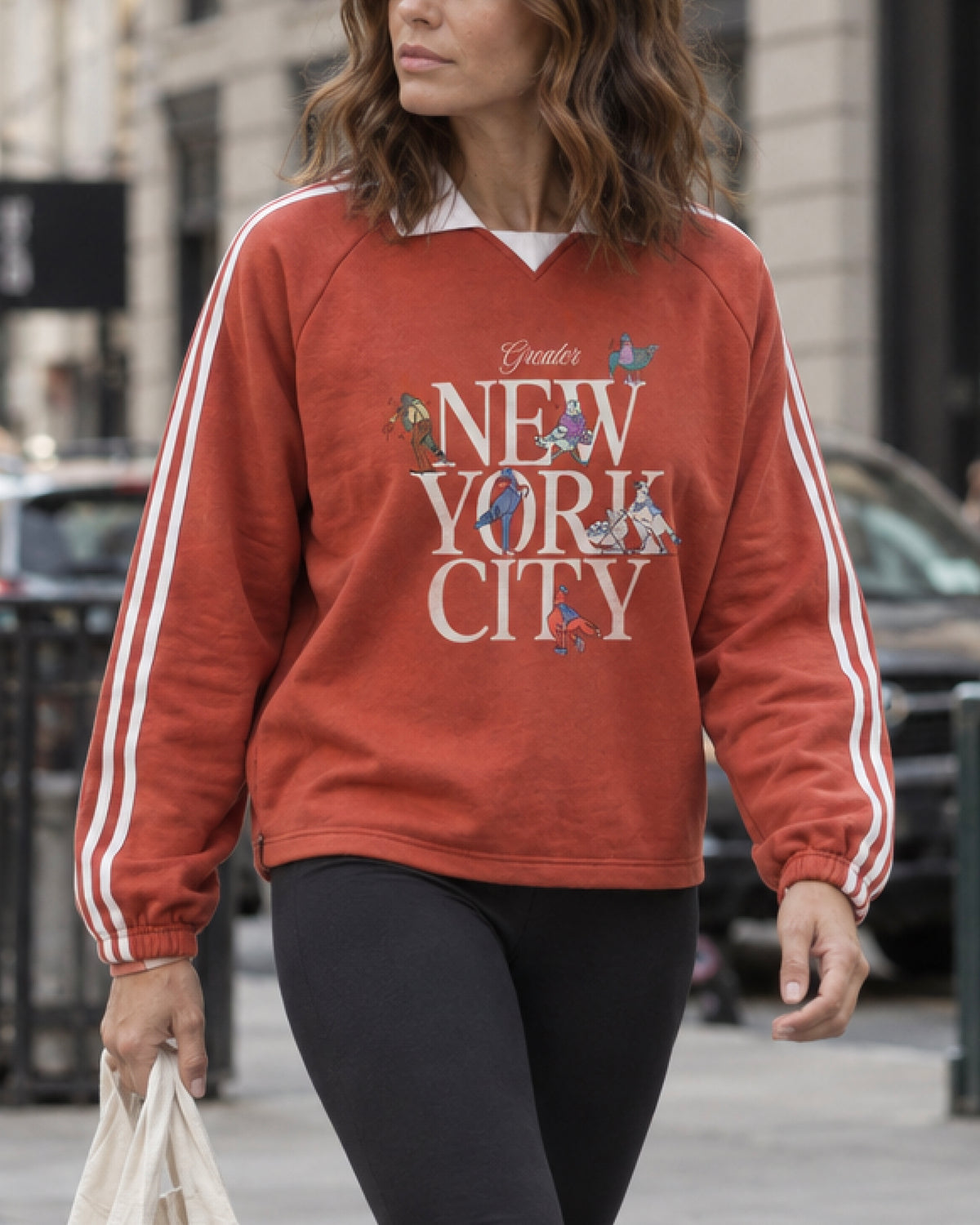 Birds on the Block Collar Sweatshirt