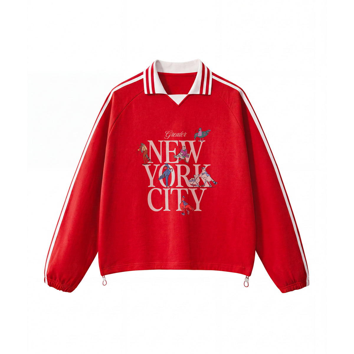 Birds on the Block Collar Sweatshirt