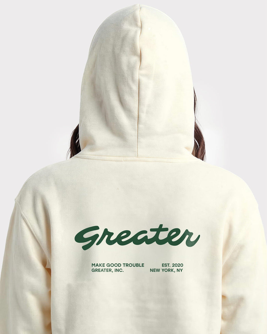 Greater Unisex Hoodie in Off White