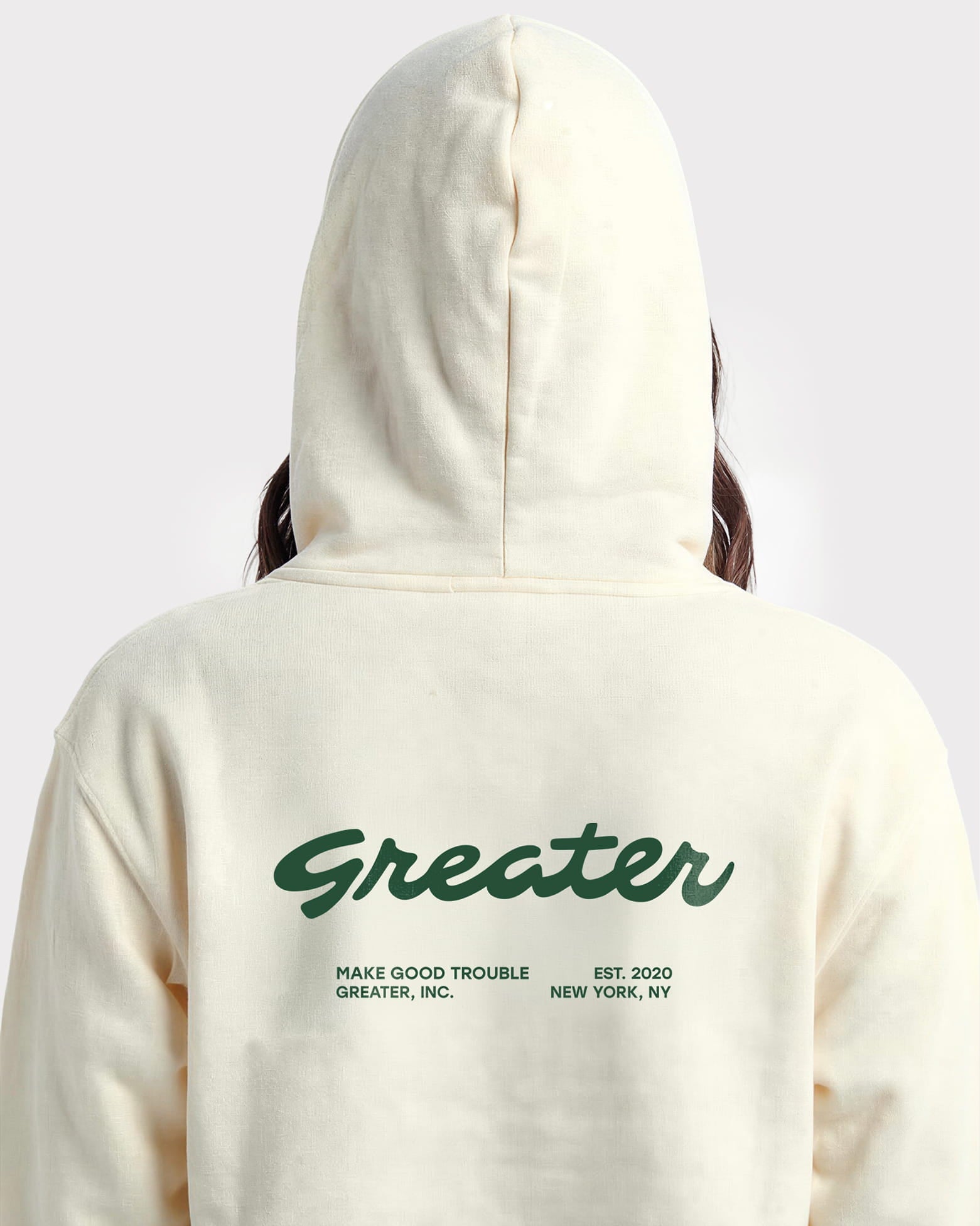 Greater Unisex Hoodie in Off White