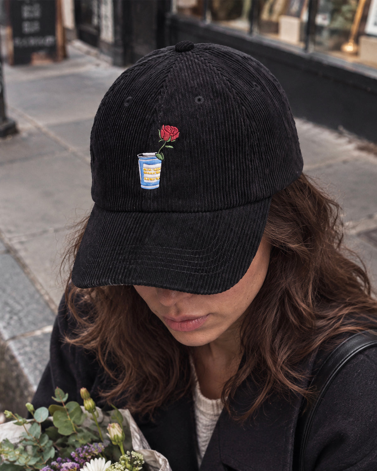 Happy to Serve Corduroy Cap